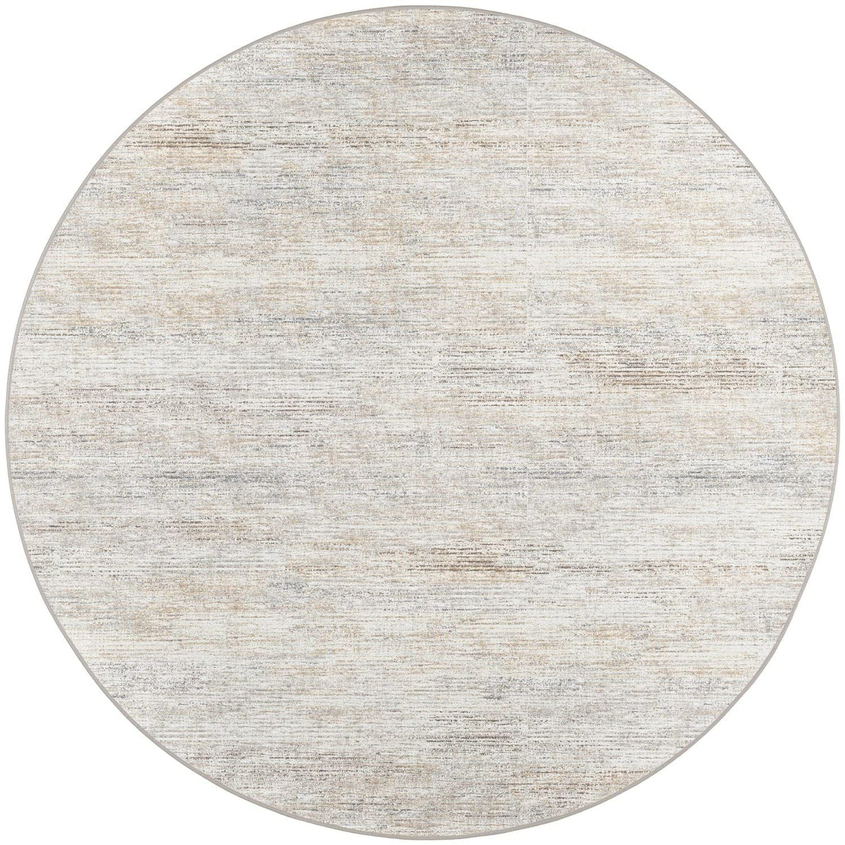 Ciara Cr1 Ivory Transitional Rug Round 4' X 4'