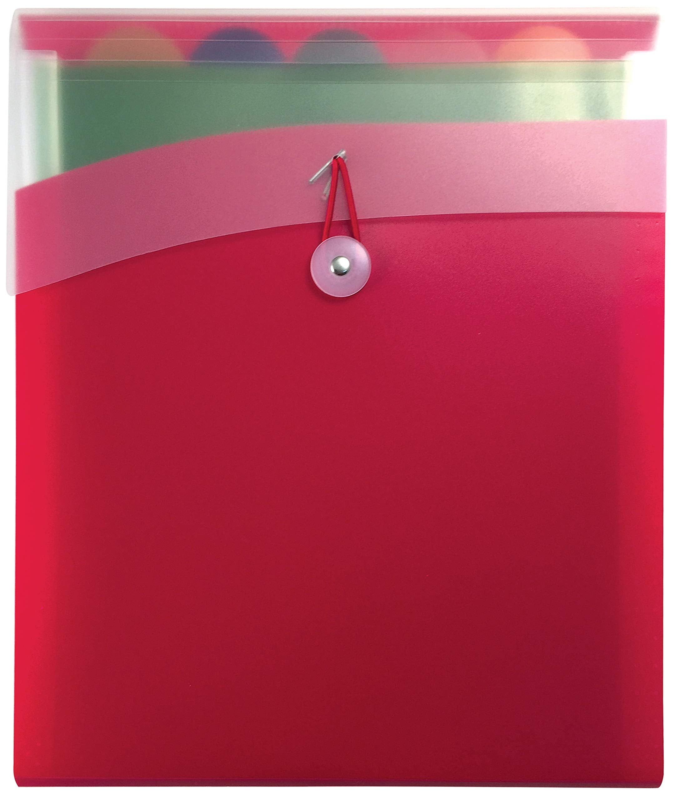 Better Office Products Vertical Expanding 6 Pocket Backpack File, 1 Piece, Letter Size, For Easy Backpack Access, Multicolored P