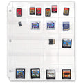 Storesmart - 20 Pocket 3-Ring Binder Pages With Flaps - For Video Game Cards/Cartridges - 10-Pack - Vh1173F-Game-10