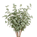 VGIA 6 Pcs Artificial Plants Eucalyptus Stems Eucalyptus Leaf Spray in Green Greenery Stems Silk Plastic Plants Floral for Home 