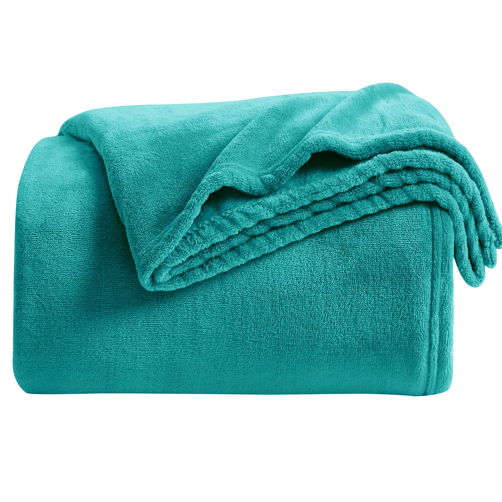 Kmuset Fleece Blanket Throw Size Teal Lightweight Super Soft Cozy Luxury Bed Blanket Microfiber Lightweight Blanket