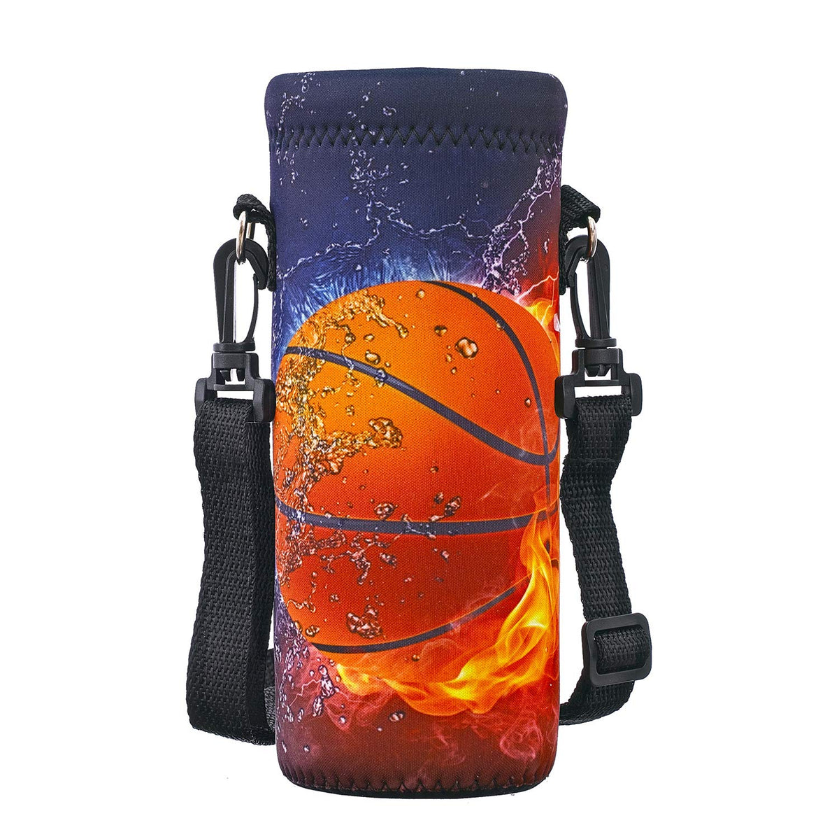 Richen Neoprene Water Bottle Carrier Bag With Adjustable Shoulder Strap,Insulated Water Bottle Cover For 750Ml24Oz Stainless Ste