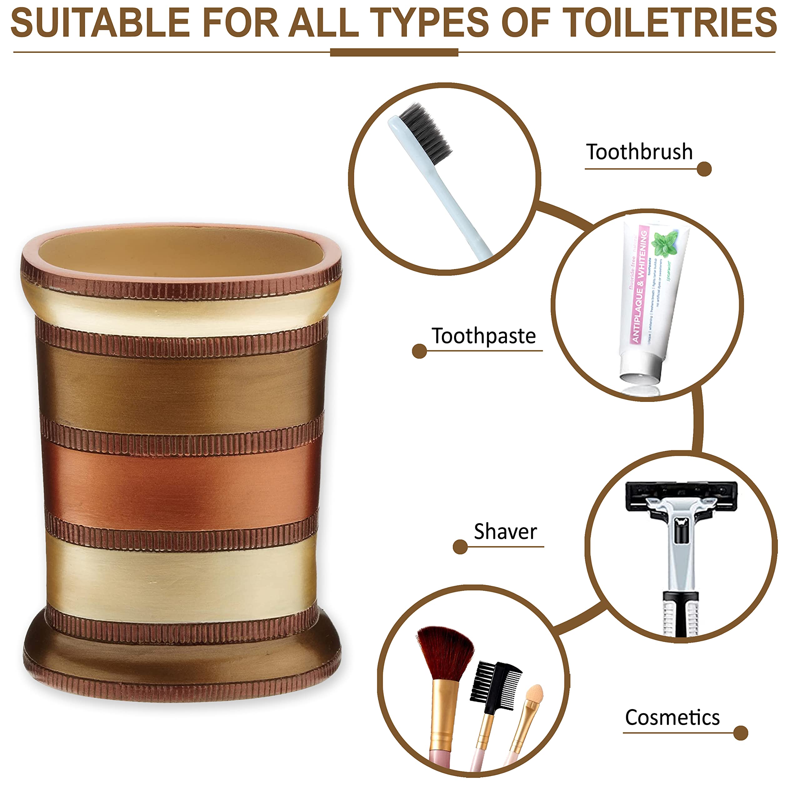 Popular Bath Contempo Collection, Tumbler, Spice
