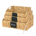 Ollieroo Woven Kitchen Basket for Organizing, Storage Bins for Shelf