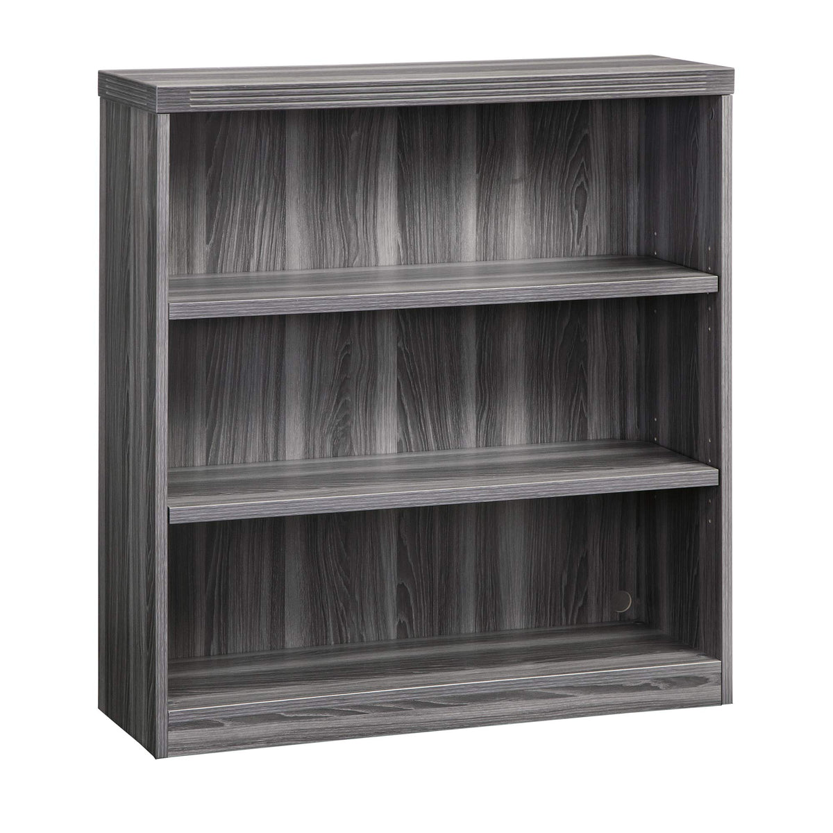 Mayline Aberdeen Bookcase, 3 Shelf, Gray Steel Tf