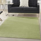 Nourison Essentials Indoor/Outdoor Green 6' X 9' Area -Rug, Easy -Cleaning, Non Shedding, Bed Room, Living Room, Dining Room, Backyard, Deck, Patio (6X9)