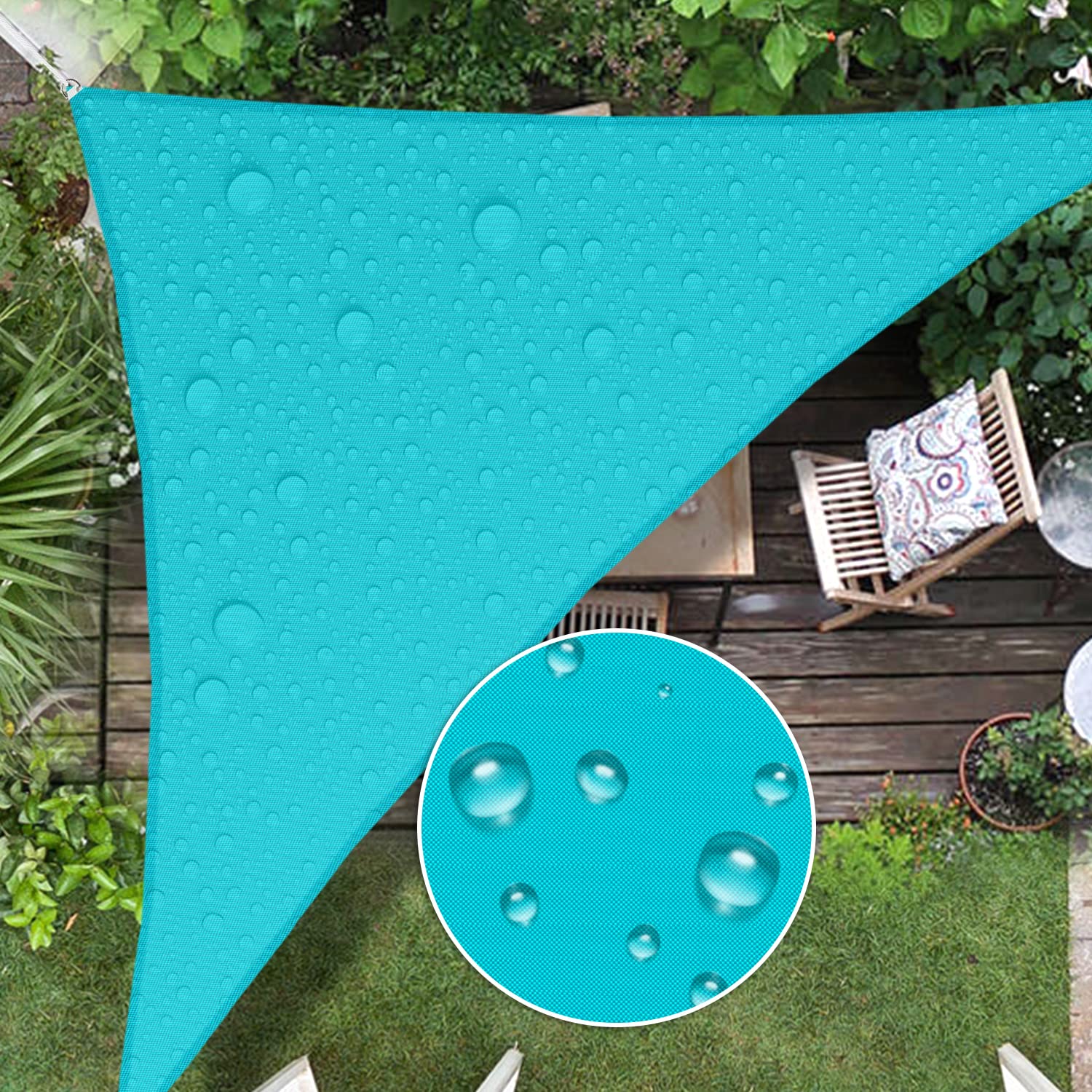 Windscreen4Less 6'X9'X10.8' Waterproof Sun Shade Sail Right Triangle Shade Canopy Cover Uv Block For Backyard Patio Deck Balcony