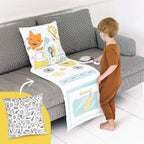 Sago Mini , 2-In-1 Fold Up Pillow Playset, Jinjas Kitchen With Plush Accessories For Toddlers, Multicolor