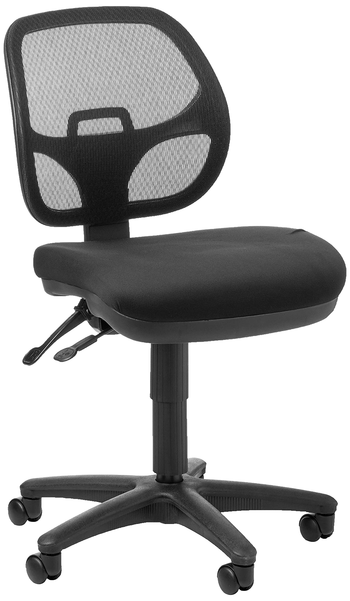 Office Star Progrid Breathable Back Adjustable And Ergonomic Office Task Chair With Built-In Lumbar Support, Coal Freeflex Fabri