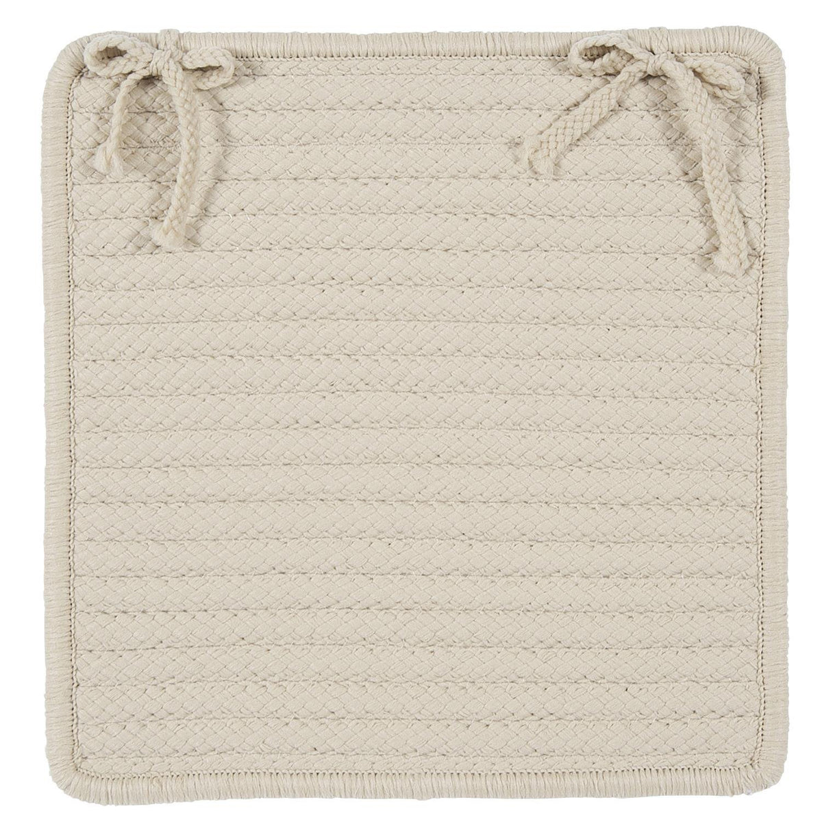 Simply Home Solid H182 Chair Pad, 15-Inch X 15-Inch, Linen, 4-Pack