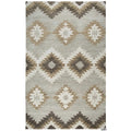 Rizzy Home Alora Decor Napoli 5' X 8' Southwestern Motifs Blue/Ivory Hand-Tufted Area Rug
