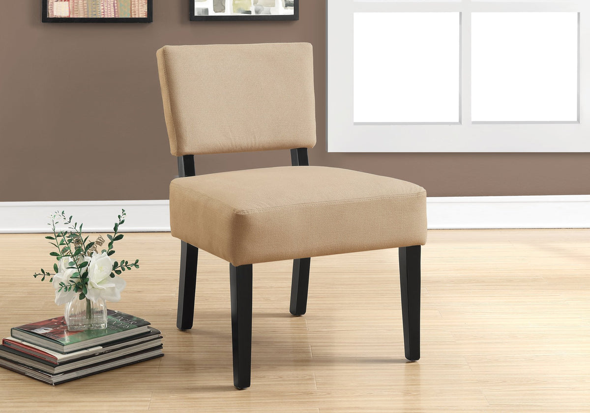 Monarch Specialties I Accent Chair, Beige