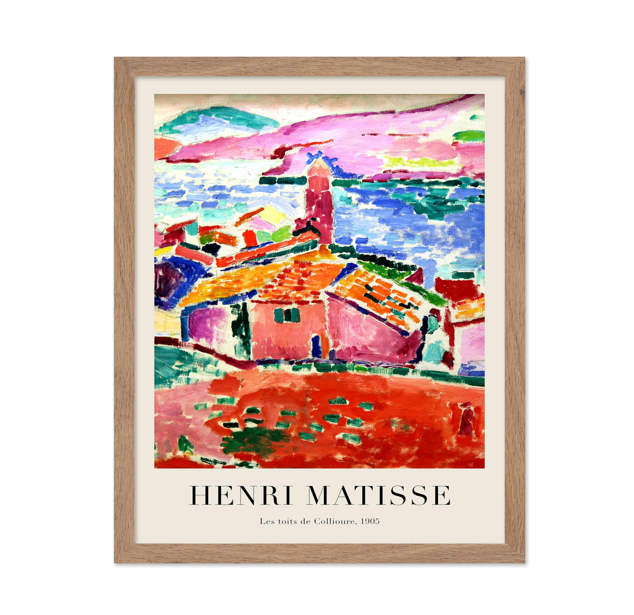 Poster Master Vintage Henri Matisse Poster - Retro View of Collioure Print - Fauvism Art - Gift for Him, Her, Man, Woman - Color
