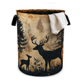 Forest Deer Laundry Basket Laundry Hamper With Handles Collapsible Laundry Baskets Storage Basket For Room Bathroom Bedroom Deco