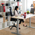 Floortex Computex Anti-Static Vinyl Lipped Chair Mat for Carpets up to 3/8" - 45" x 53"