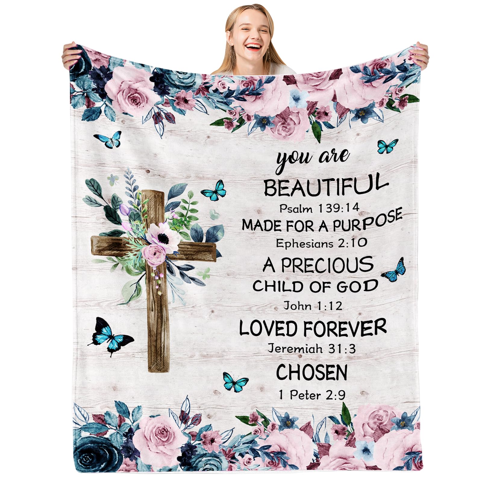 Wadhulktil Christian Gifts Blanket, Birthday Gifts For Women Blanket, Christian Gifts For Women, Religious Gifts For Women, Birt