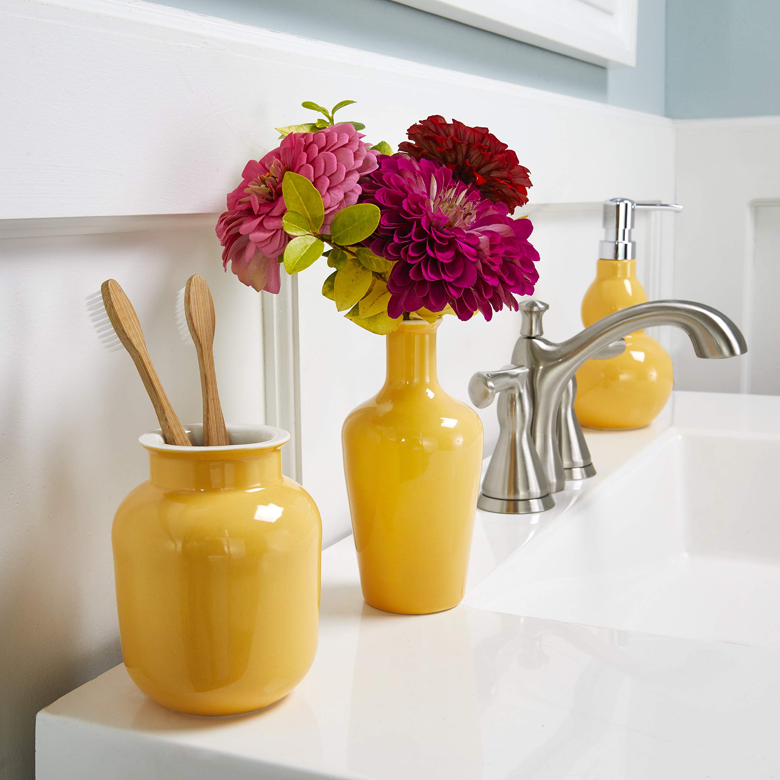 Skl Home Classic Totem Lotion/Soap Dispenser, Yellow