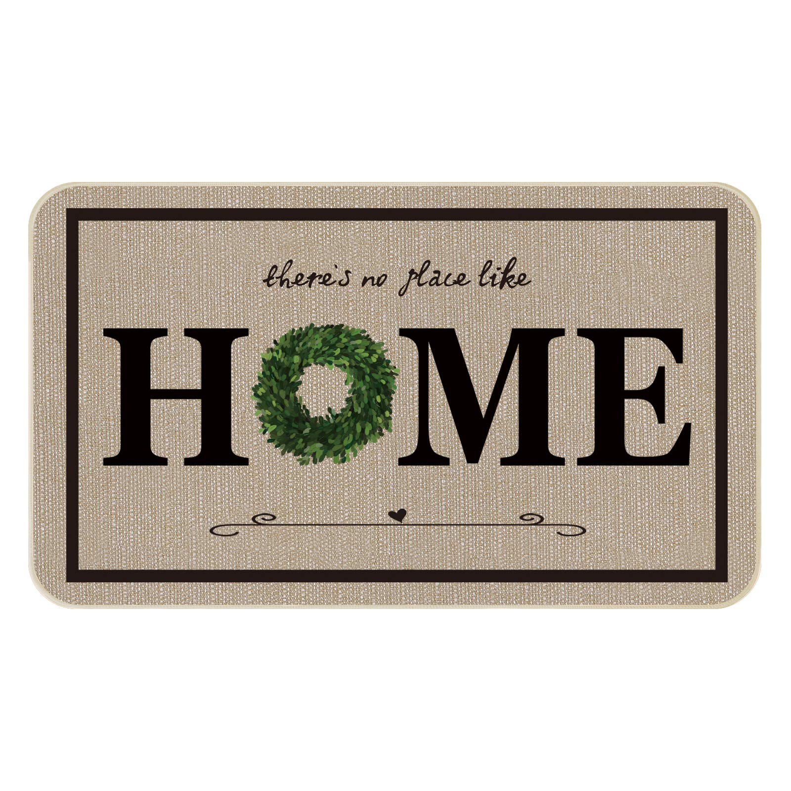 ONWAY Indoor Front Door Mat 18x29 Inch Welcome Mats Non-slip Doormat Entry Rugs for Inside House and Home Entrance with Home Quo