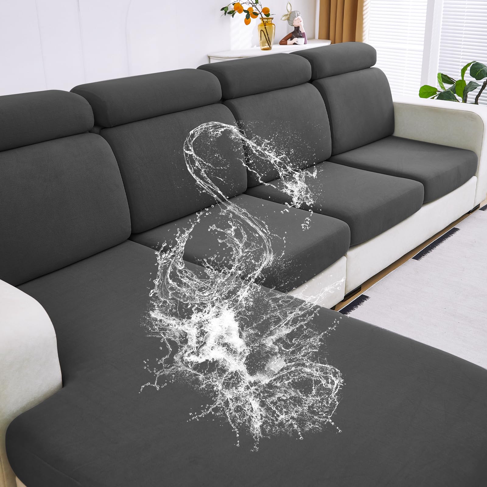 Dissa Waterproof Couch Cushion Covers, Couch Cover For Dogs Washable Sofa Cushion Covers, Stretch Sofa Slipcovers, Sofa Seat Cou