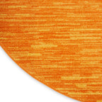 Nourison Essentials Indoor/Outdoor Sunburst 4' X Round Area Rug, Easy -Cleaning, Non Shedding, Bed Room, Living Room, Dining Room, Backyard, Deck, Patio (4 Round)
