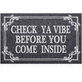 Hlfmvwe Front Door Indoor Outdoor Entrance Doormat Grey Rubber Welcome Door Mat Come Inside This House Doormat Anti Slip Easy To