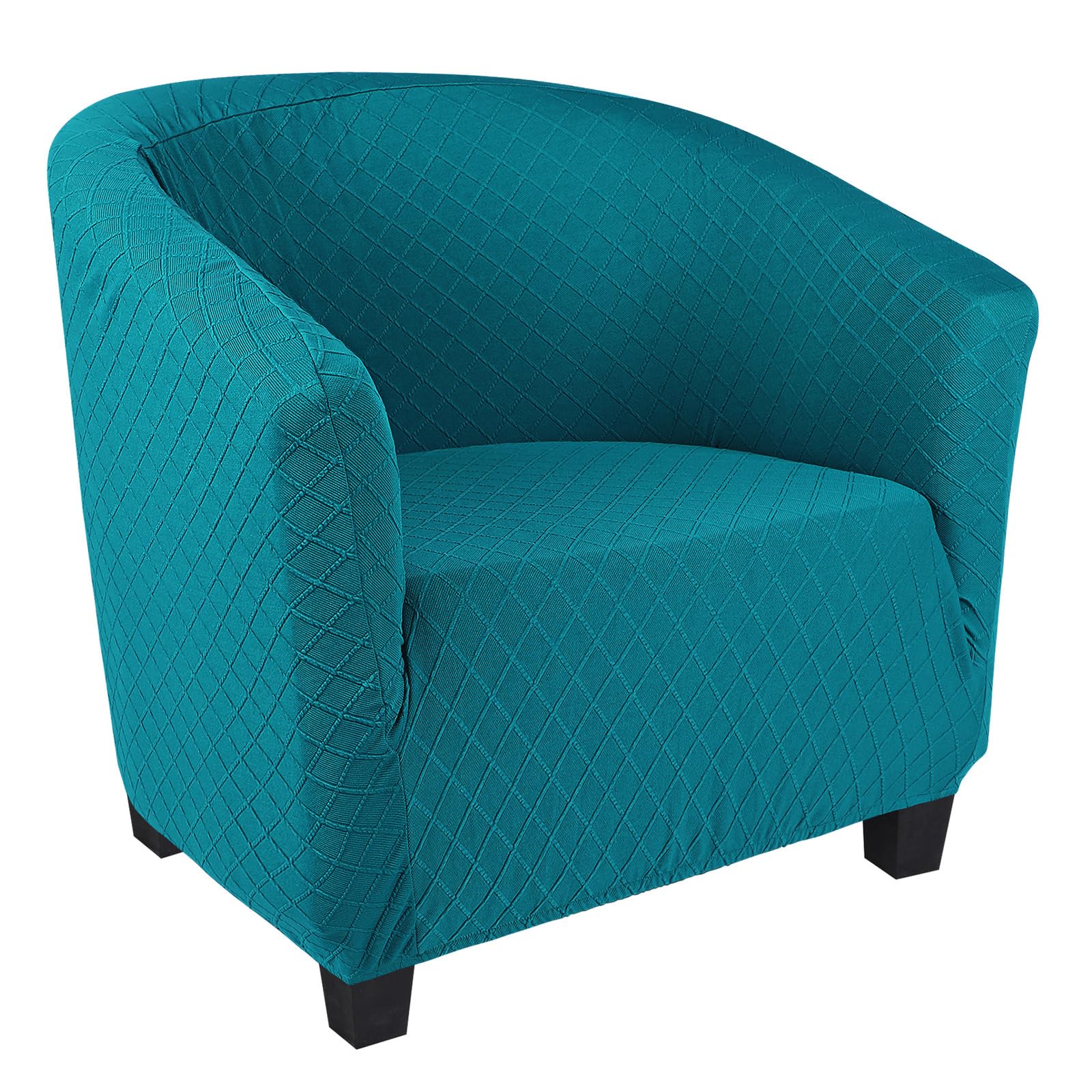 Searchi Club Chair Slipcover Stretch Barrel Chair Covers Jacquard Tub Chair Slipcover Spandex Armchair Sofa Cover Removable Couc
