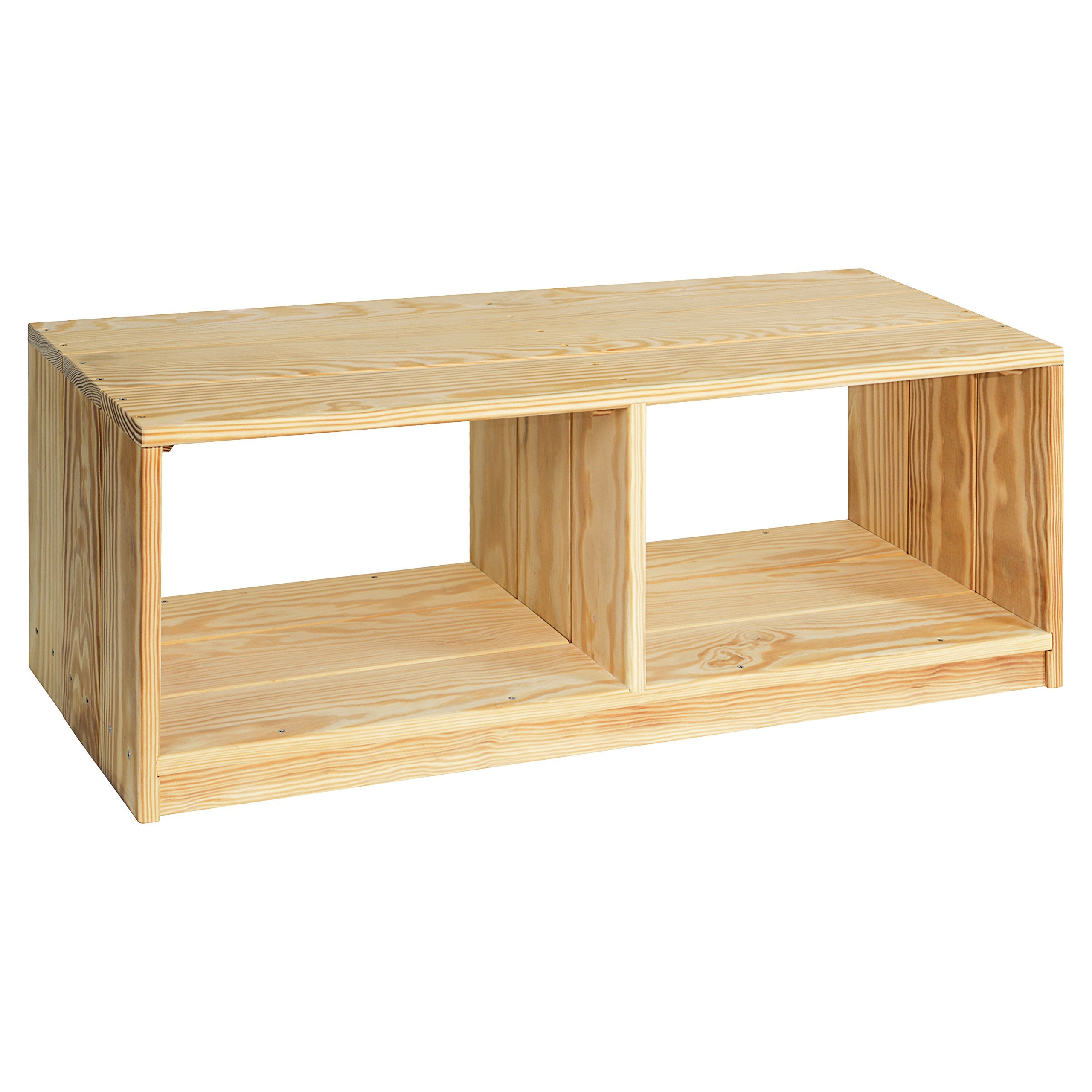 Wood Designs 991291 Outdoor Bench with Storage, Natural