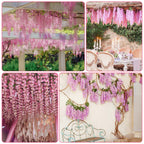 Alotiki Wisteria Hanging Flowers,Hanging Flowers,Wisteria,Fake Hanging Flowers,Fake Wisteria,Hanging Flowers For Decoration, Wed