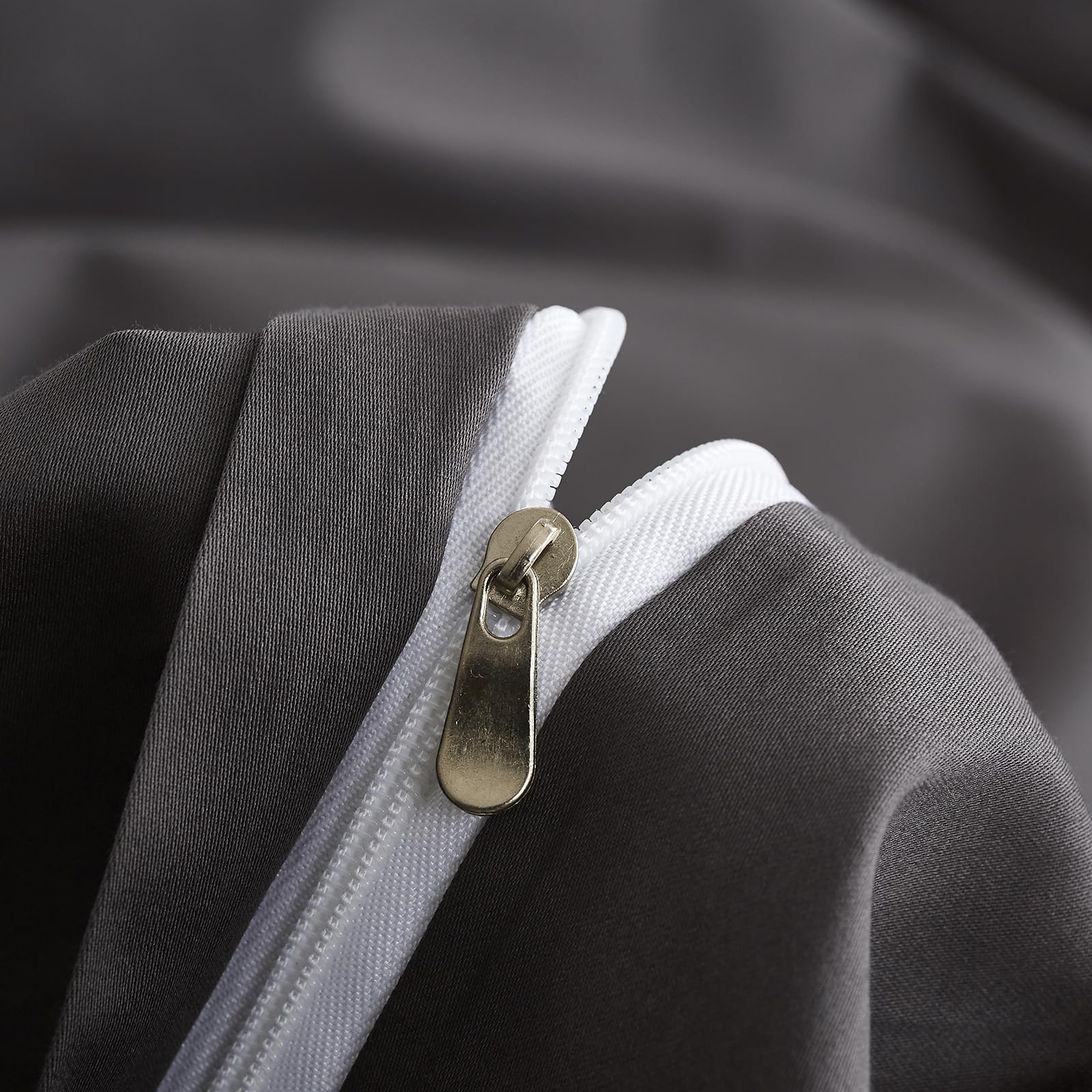 Mixinni Long Staple Cotton Percale Golden Paisley Duvet Cover Queen Size Boho Floral Pattern 3 Pieces Soft Aesthetic Bedding Set