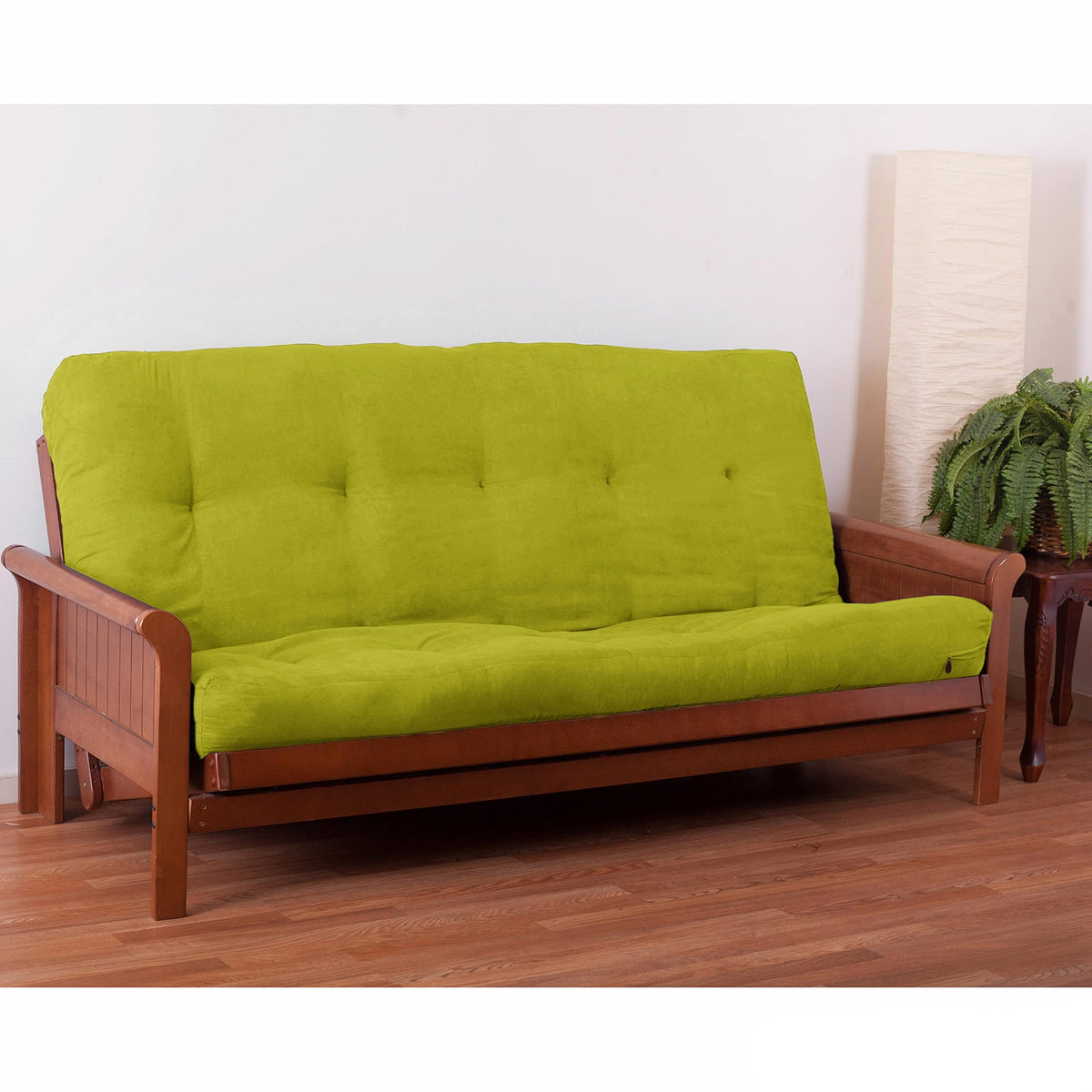 Blazing Needles Vitality 7&quot; Microsuede Futon Mattress, Full, Mojito Lime