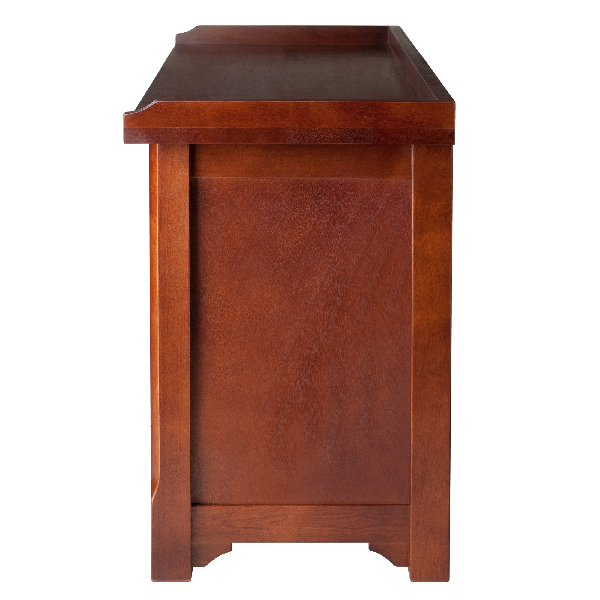 Winsome Verona Bench, 3 Small, Walnut/Beige