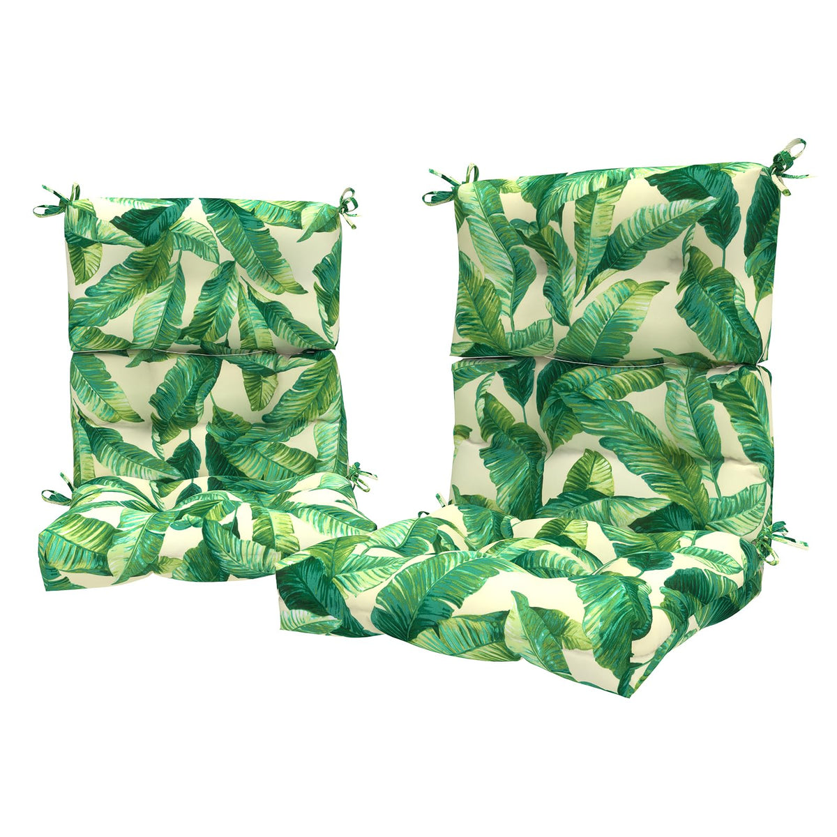 Lvtxiii Outdoor Adirondack Chair Cushions, L44    X W22    X H4 Patio Tufted High Back Cushions, Seasonal Replacement Rocking Ch