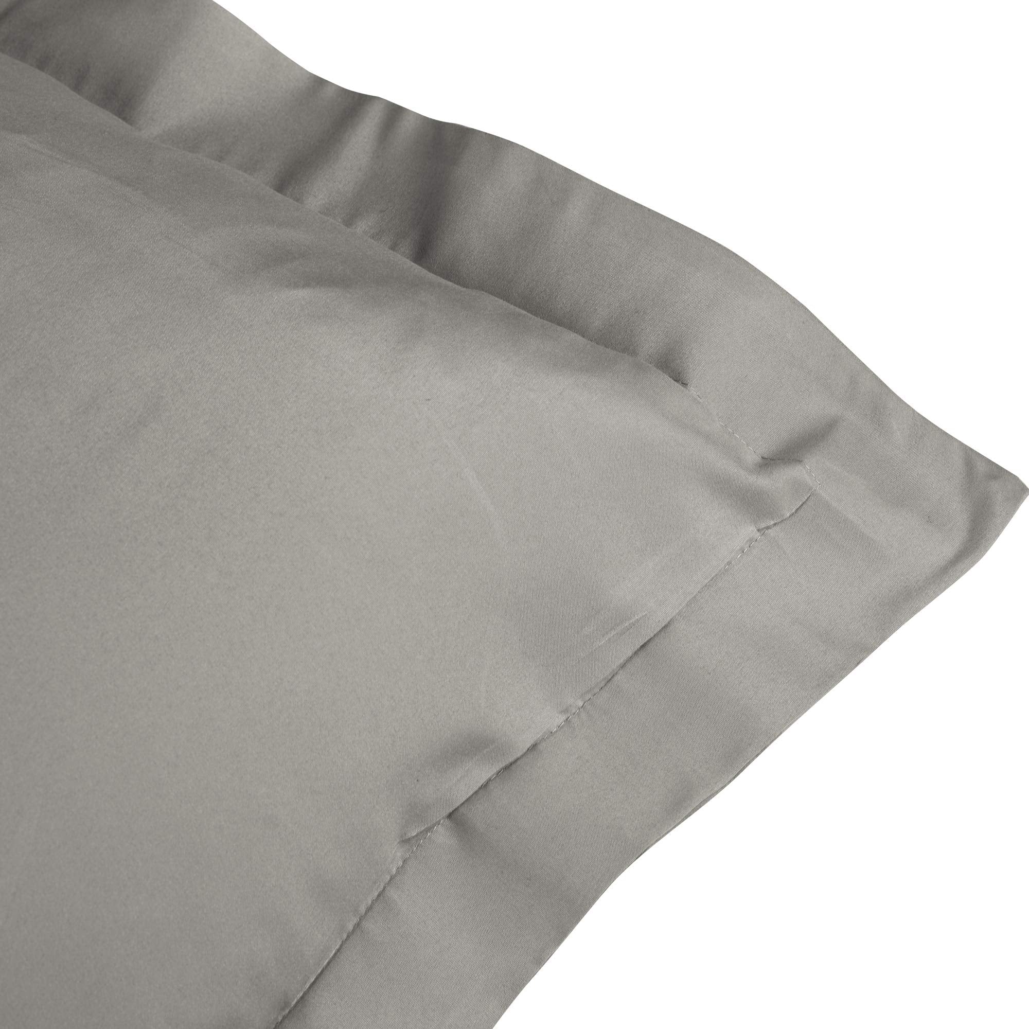 Bedsum 100% Brushed Microfiber Queen Pillow Shams Set Of 2, Super Soft And Cozy, Wrinkle, Fade, Stain Resistant 20X30 Oxford Pil