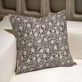 Domvitus Floral Pillow Covers 18X18, Throw Pillows For Couch, Floral Print Pillow Cover, Decorative Neutral Accent Throw Pillow Covers For Living Room, 1Pc, Taupe
