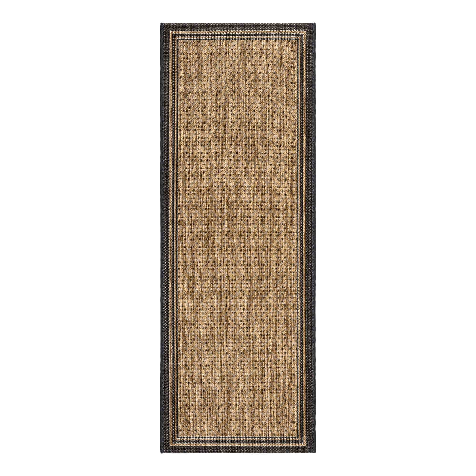 Gertmenian Indoor Outdoor Classic Flatweave Area Rug, Stain & UV Resistant Carpet, Deck, Patio, Poolside & Mudroom, 2x6 Ft Runne