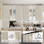 Shineland Insulated Window Coverings Warm Curtains For Winter,Window Treatments Energy Saving Room Noise Blocker Draft Blocking Curtains,(40 X 102 Inches Long,Beige)