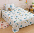 Vas Collections Printed Single Bedsheet 180 Tc Microfiber | Soft & Lightweight Bed Sheet With 1 Pillow Cover | Cute Printed Desi