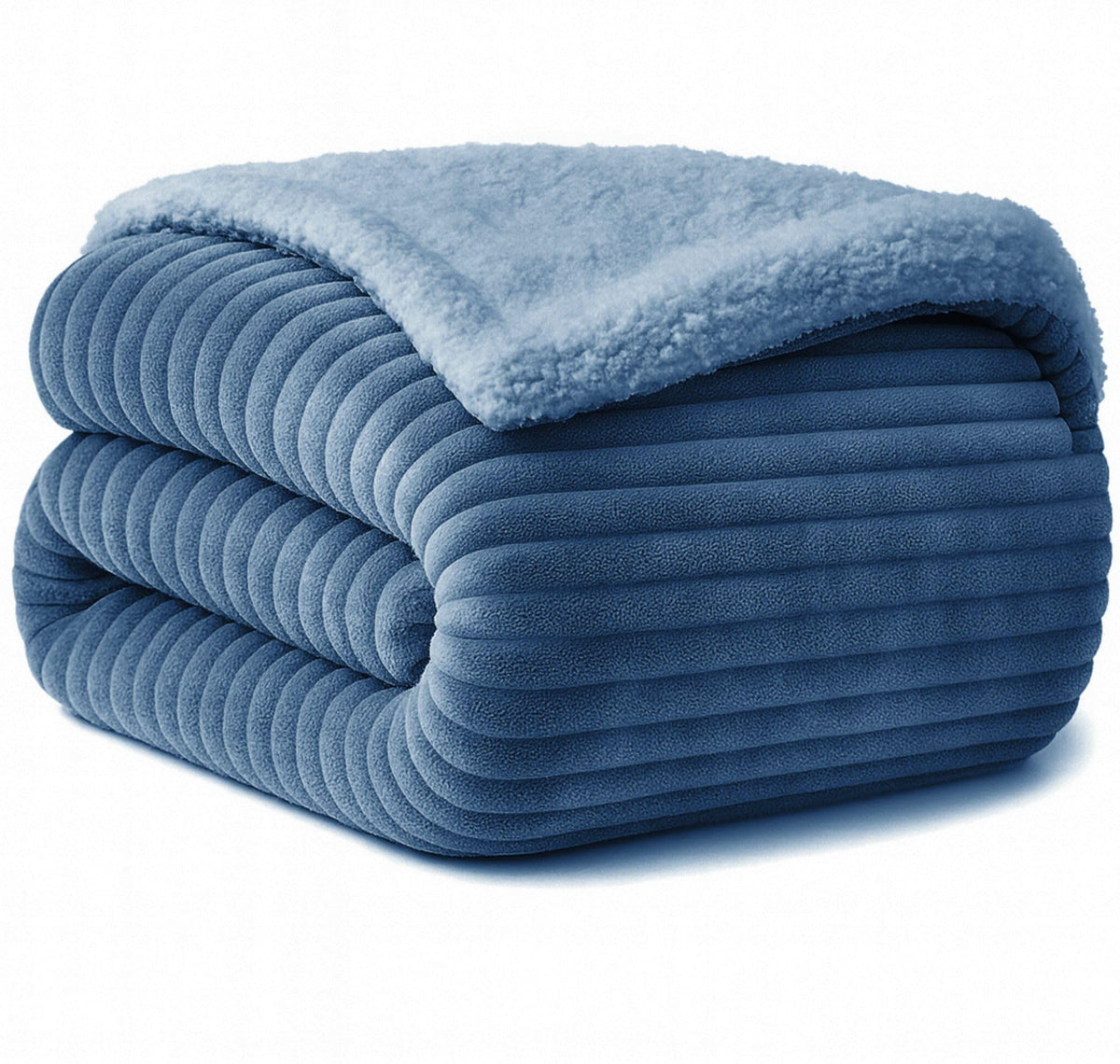 VAS COLLECTIONS Ultra Soft Baby Blanket | Flannel + Sherpa 2Layer AllSeason AC Wrapping Sheet for Newborns (024 M)  Aqua (13