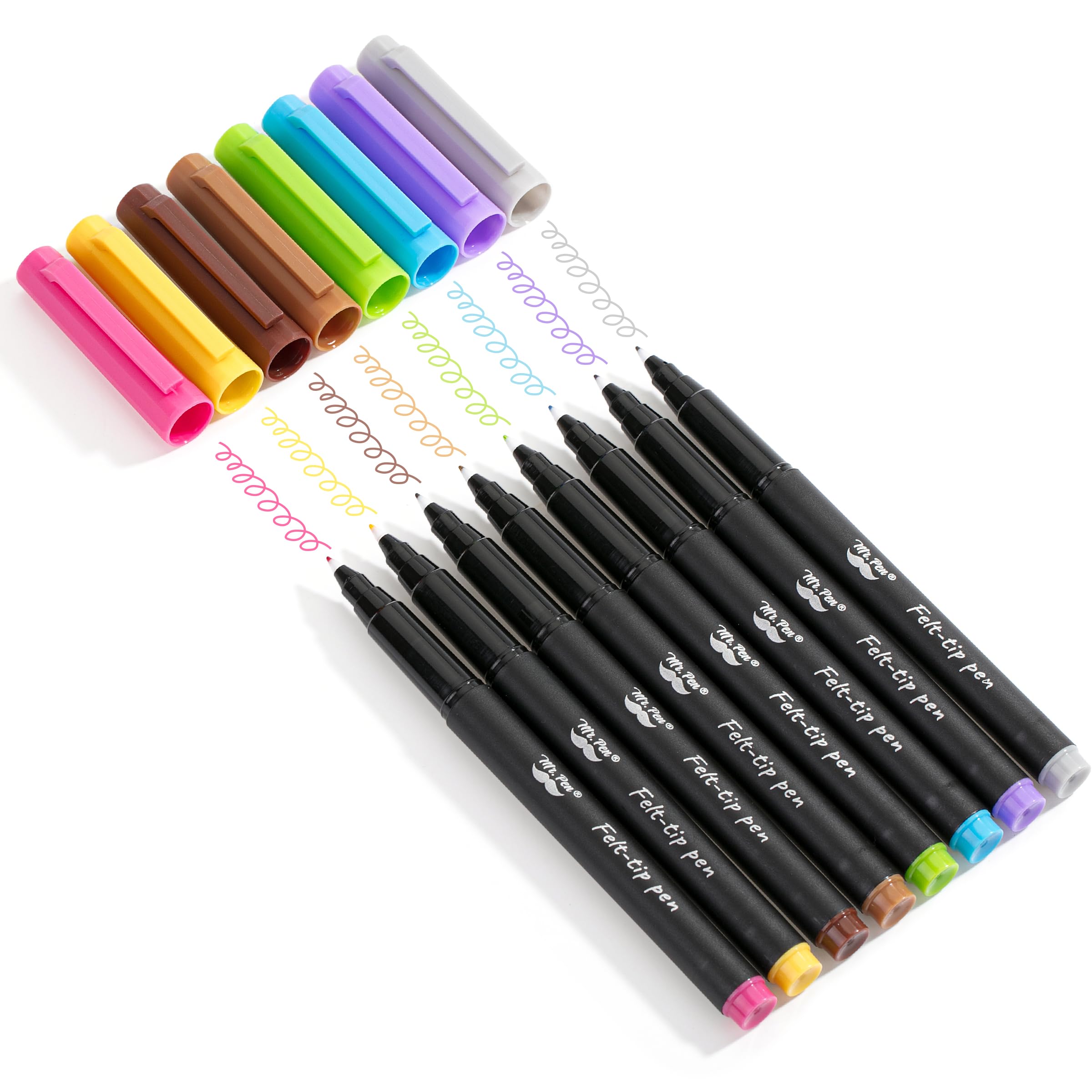 Mr. Pen- Felt Tip Pens, 8 Pack, Colorful Felt Tip Pens