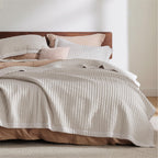 Bedsure Quilts Twin Size - Twin Quilt Bedding Set Bedspread Coverlet Comforter, Lightweight Corduroy Pattern Bedspread, 2-Piece Set With 68'X86' Coverlet & 1 Pillow Sham, All-Season Soft Microfiber