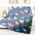 Dinosaur Gifts Toys For Kids Glow In The Dark Dinosaur Blanket For Boys Birthday Christmas Valentine'S Day Easter Gift For Kids