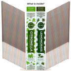 Trumiri Incense Sticks - Combo Pack Of 40 Insence-Sticks - 20 Citronella + 20 Lemongrass - Insenses - Insents - Incents - Inscen