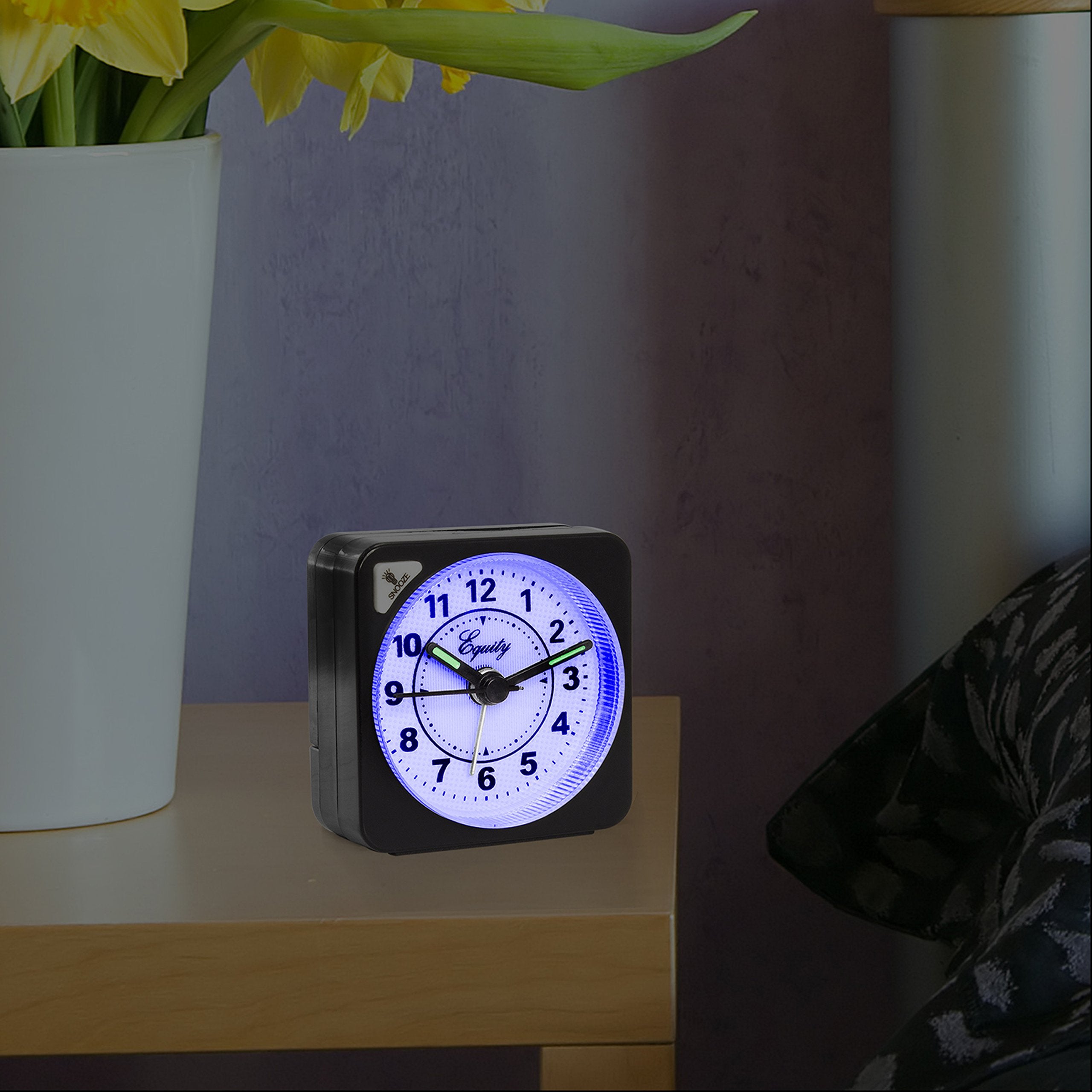 Equity By La Crosse Black Quartz Travel Alarm Clock, 1 Count (Pack Of 1)