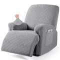 Vansofy Oversized Recliner Chair Cover, 4-Pieces Stretch Recliner Covers For Recliner Chair Soft Reclining Chair Slipcover Jacqu