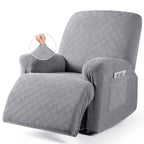 Vansofy Oversized Recliner Chair Cover, 4-Pieces Stretch Recliner Covers For Recliner Chair Soft Reclining Chair Slipcover Jacqu