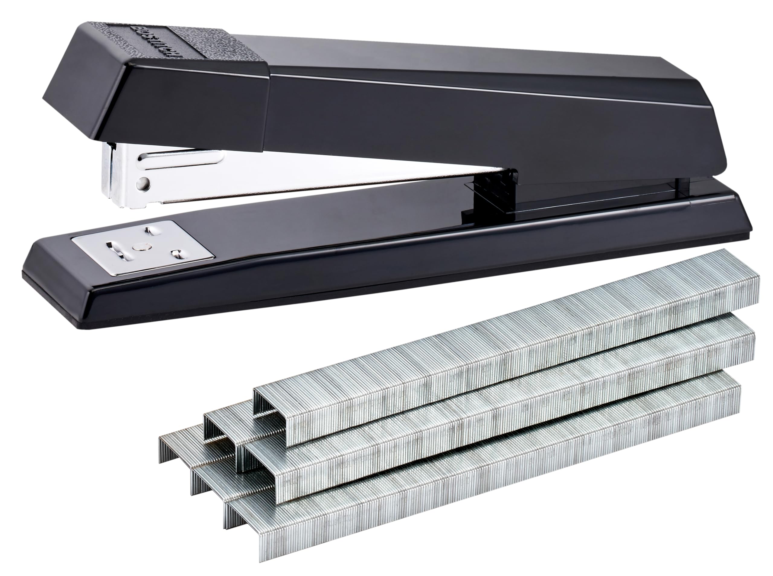 Bostitch Office No-Jam Premium Desktop Stapler, Full-Strip, 25 Sheet Capacity, Black