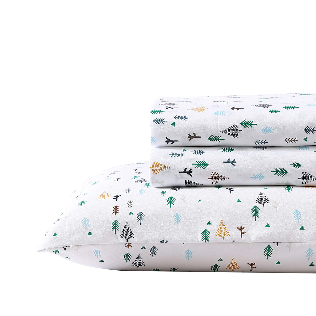 Eddie Bauer Kids - Queen Sheets, Stain Resistant Kids Bedding, Ideal For Toddler Bedding Set (Dreamland Green, Queen)