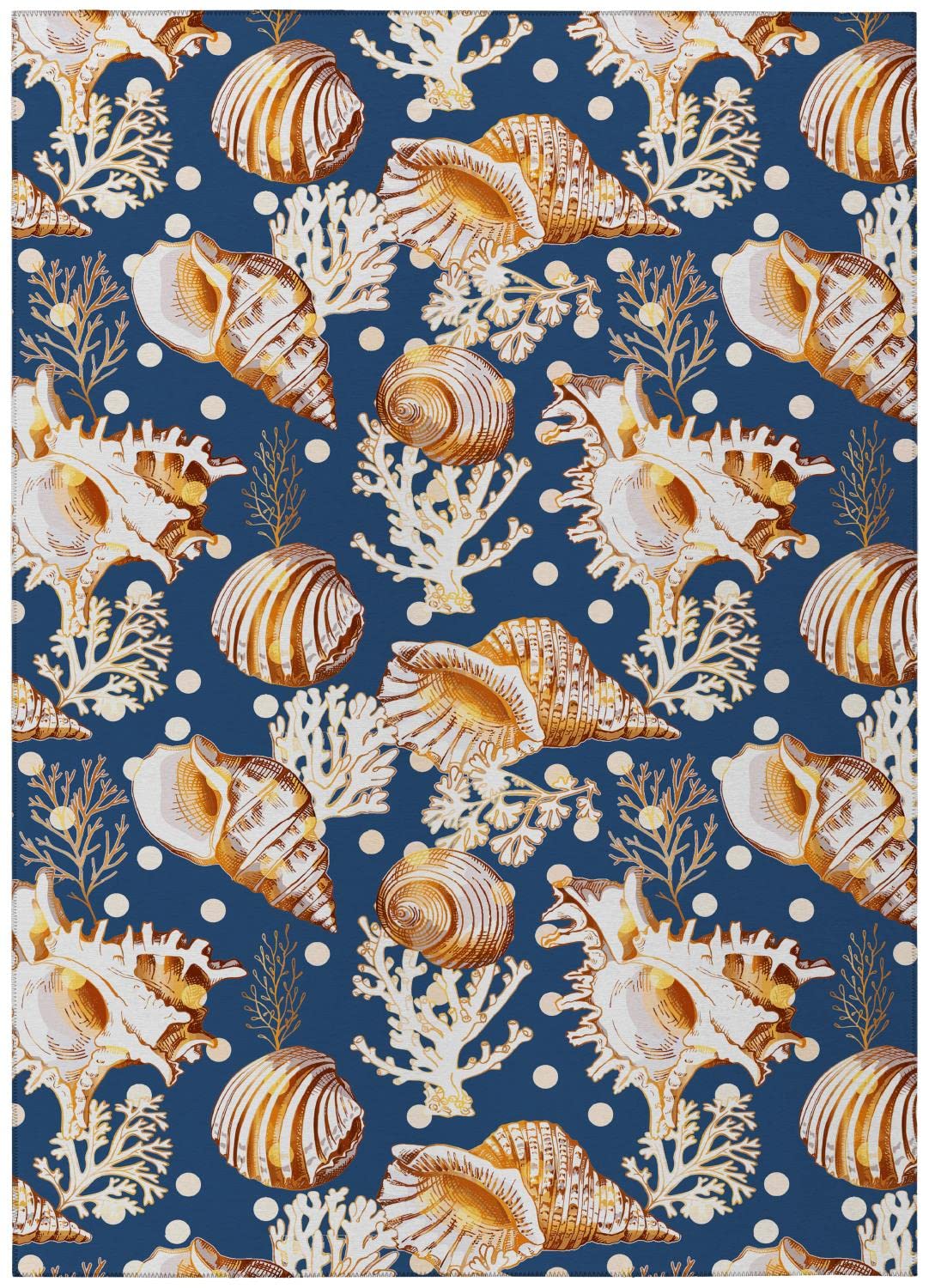 Dalyn Indoor Outdoor Seabreeze Sz6 Navy Washable 5' X 7'6" Rug Sz6Na5X8