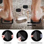 Secopad Non-Slip Bathtub Stickers, 72 PCS Adhesive Safety Treads for Bathroom & Shower, Large Black Decals