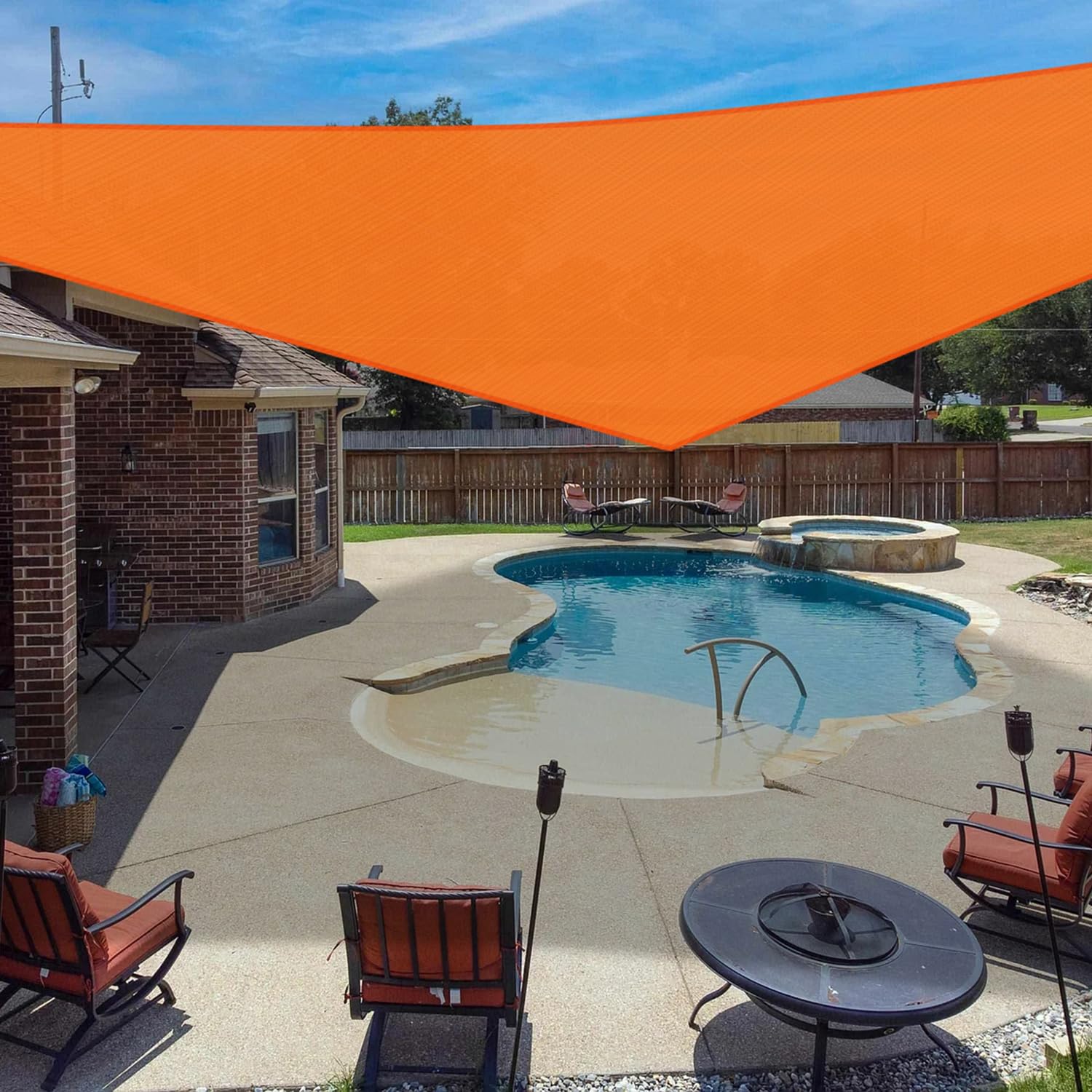 Windscreen4Less 8' X 8' X 11.3' Sun Shade Sail Right Triangle Outdoor Canopy Cover Uv Block For Backyard Porch Pergola Deck Gard